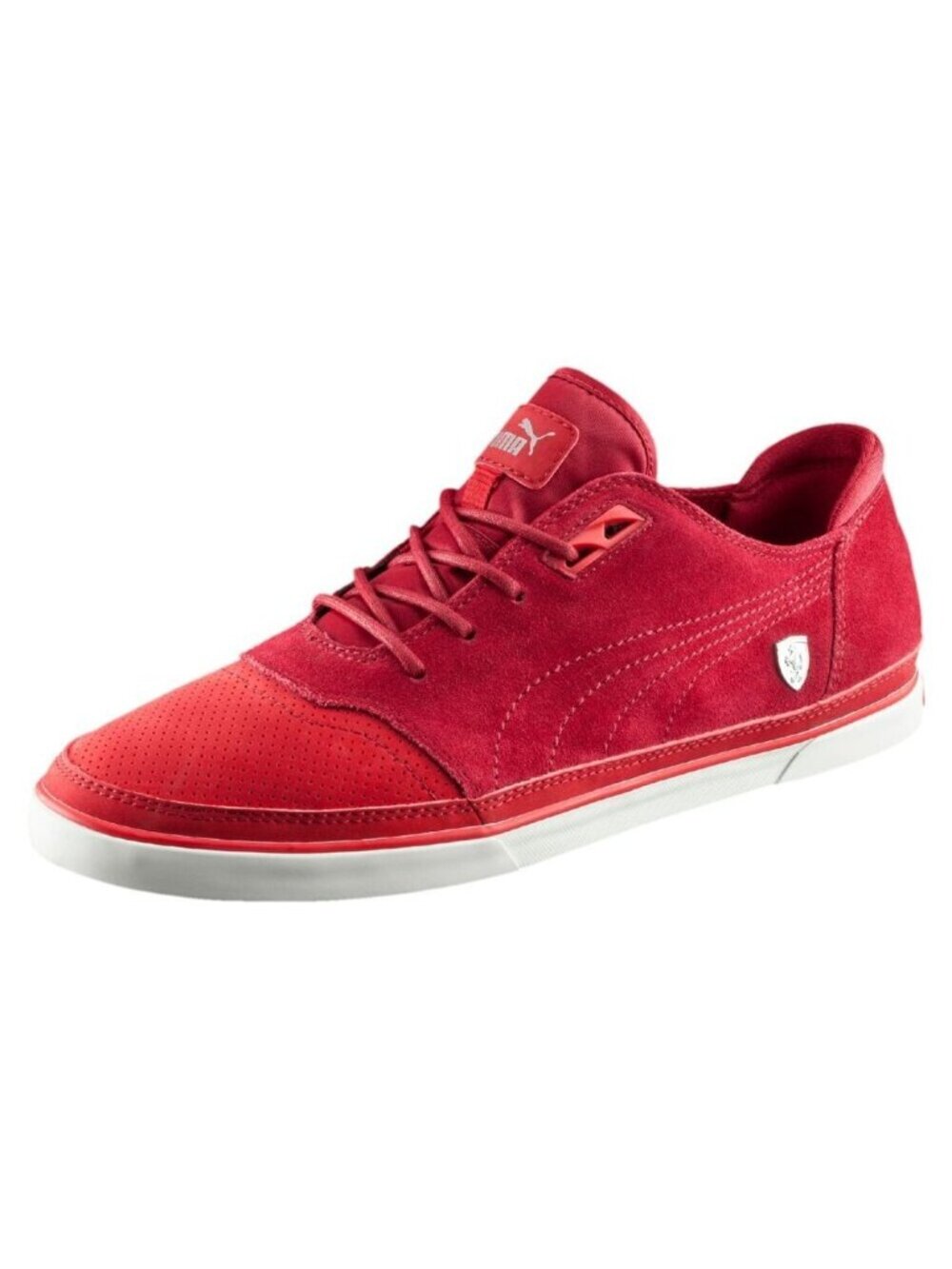 LIMITED Edition Italian Ferrari Puma Mens Vulcanised SF Sneakers Red - Picture 3 of 10